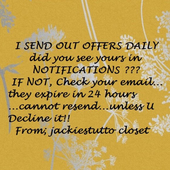 OFFERS ARE SENT OUT DAILY!!!! - Picture 1 of 11